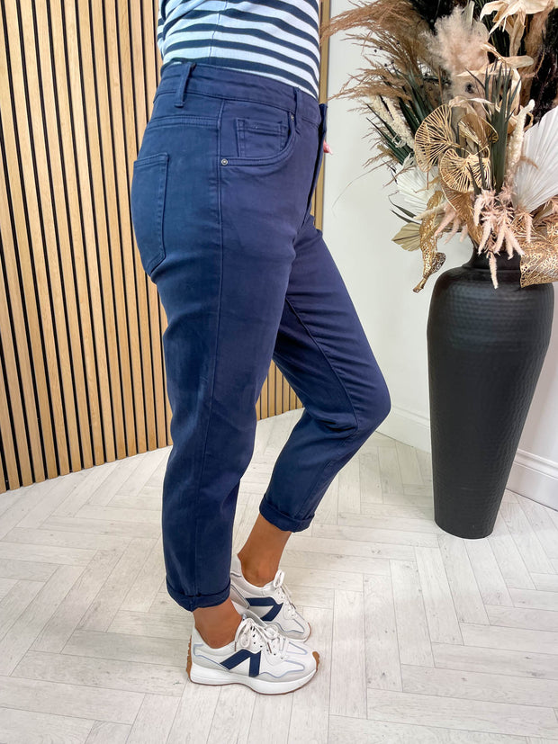 Angela Boyfriend Jean - Navy