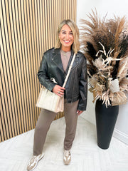 Jette Faux Leather Jacket
