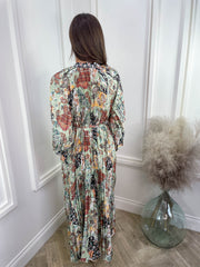 Mabel Dress - Green Paisley