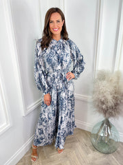 Mabel Dress - Navy Floral