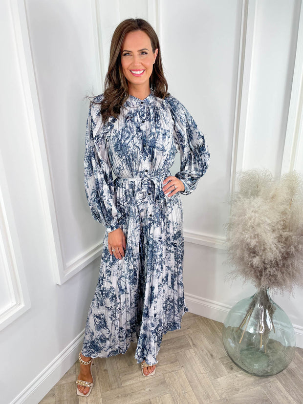 Mabel Dress - Navy Floral