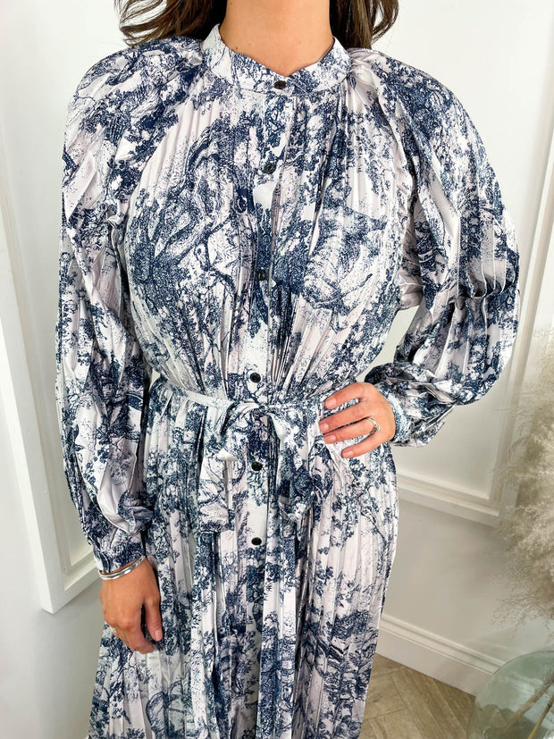 Mabel Dress - Navy Floral