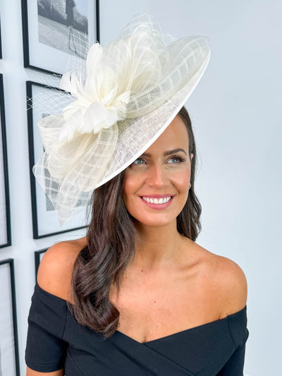 Flora Fascinator - Ivory