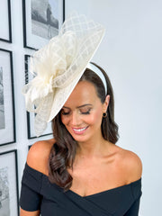 Flora Fascinator - Ivory