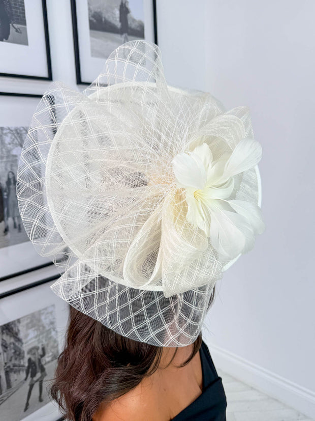 Flora Fascinator - Ivory