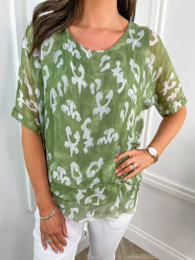 Naomi Leopard Top - 6 Colours