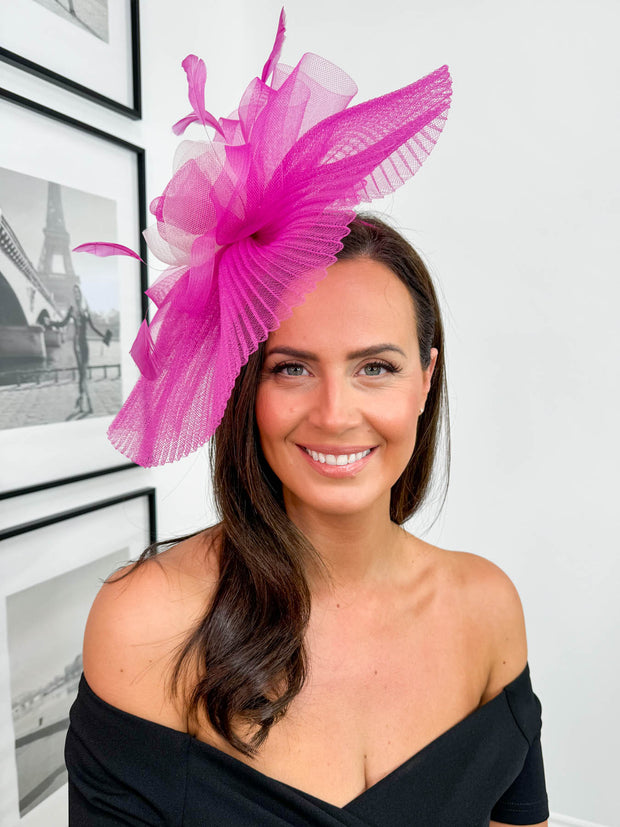Clover Fascinator - Pink
