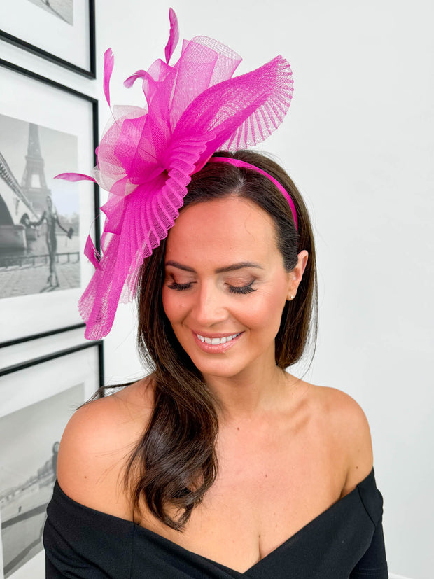 Clover Fascinator - Pink