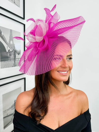 Clover Fascinator - Pink