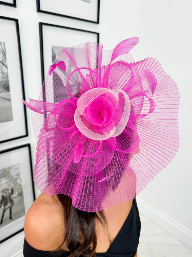 Clover Fascinator - Pink