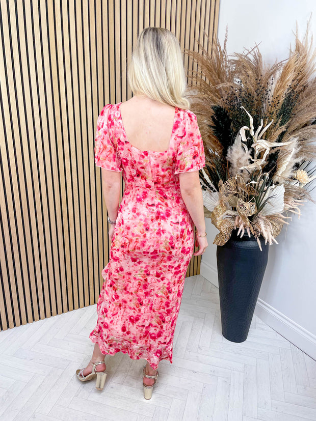 Glinda Dress - Pink Floral