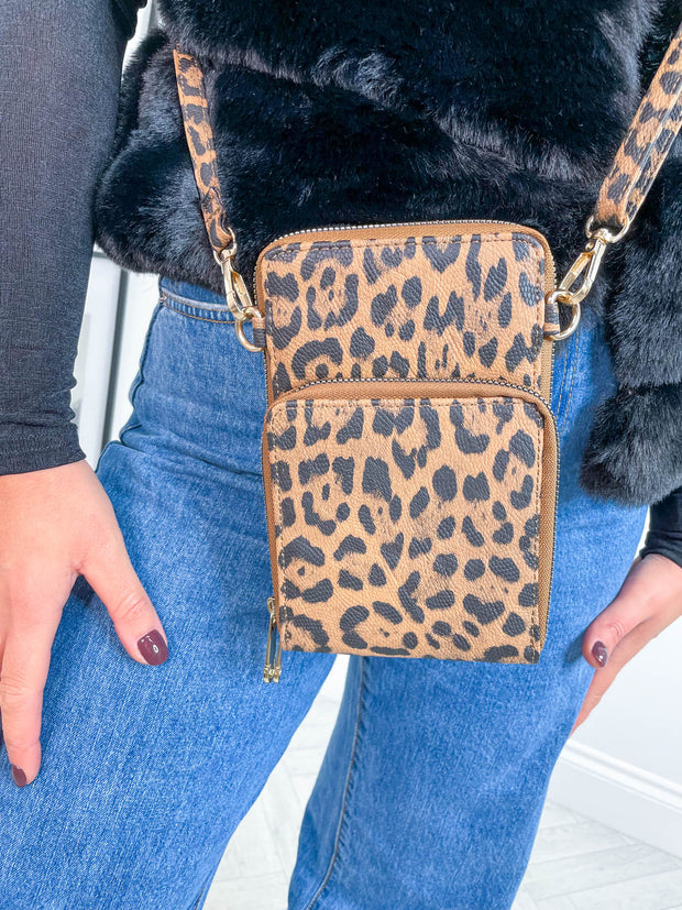 Cheetah Phone Purse - 2 Colours