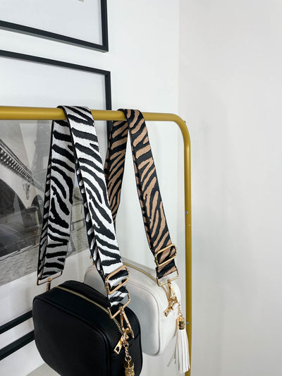 Zebra Mix & Match Bag Strap - 2 Colours