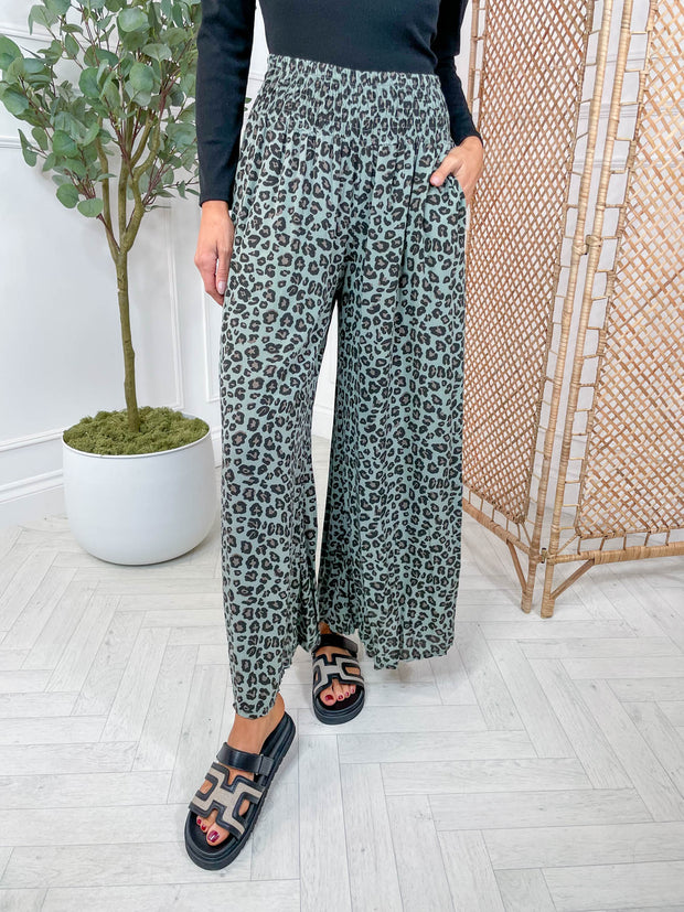 Leopard Palazzo Pant - 6 Colours