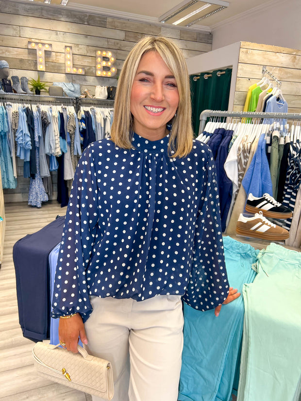Pansy Blouse Polka - 2 Colours