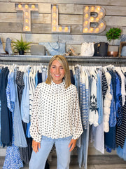 Pansy Blouse Polka - 2 Colours