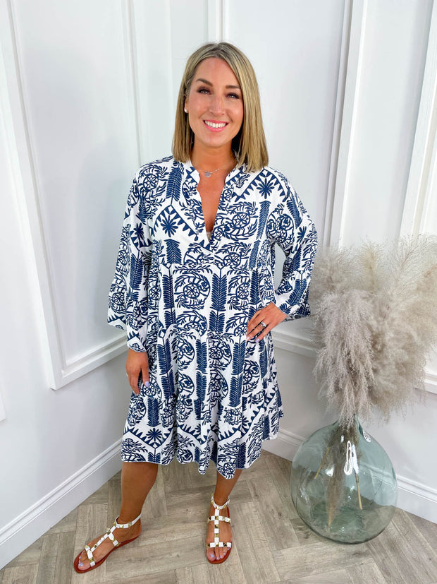 Lainey Dress - Floral Abstract - 7 Colours