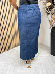 Denim Magic Midi Skirt