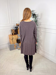 Katie Knitted Dress - Mocha