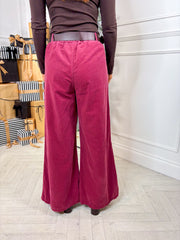 Laney Belted Trousers - Berry