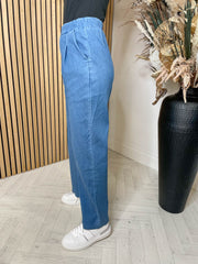 Denim Wide Leg Magic Pant - 2 Colours