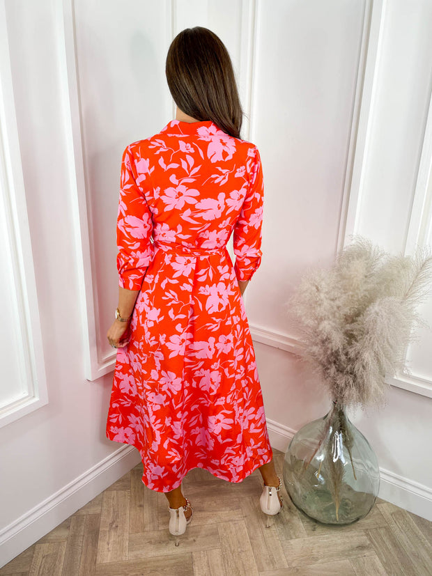 Alix Dress - Pink Floral