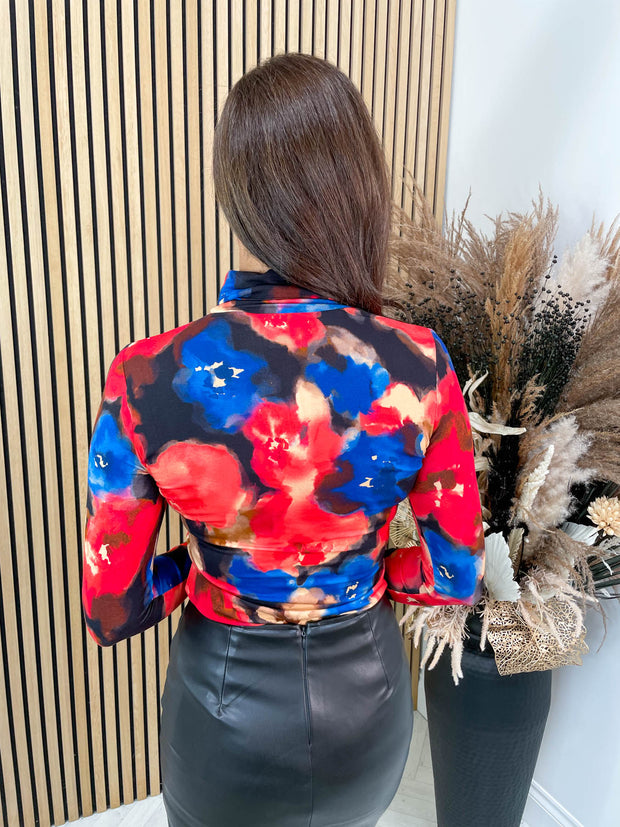Nava Top - Multi Floral
