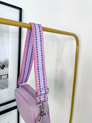 Diamond Mix & Match Bag Strap Silver Hardware - 5 Colours