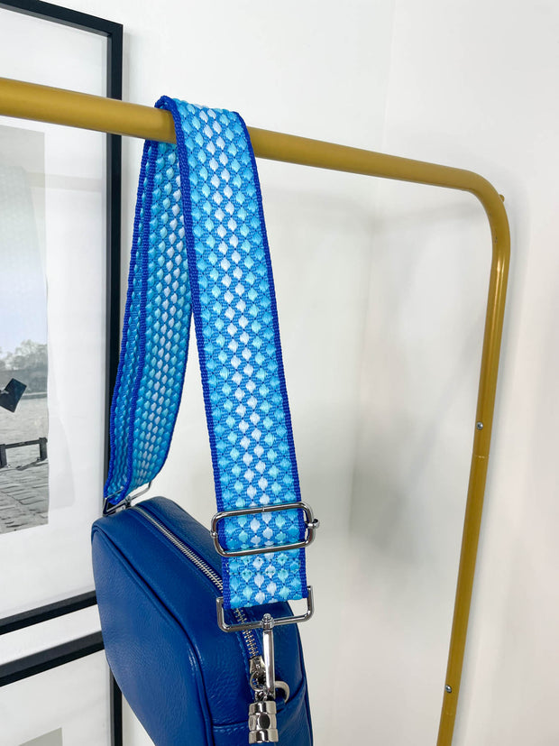 Diamond Mix & Match Bag Strap Silver Hardware - 5 Colours