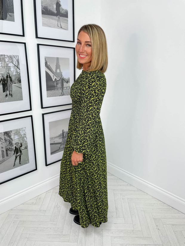 Malia Dress - Yellow Floral