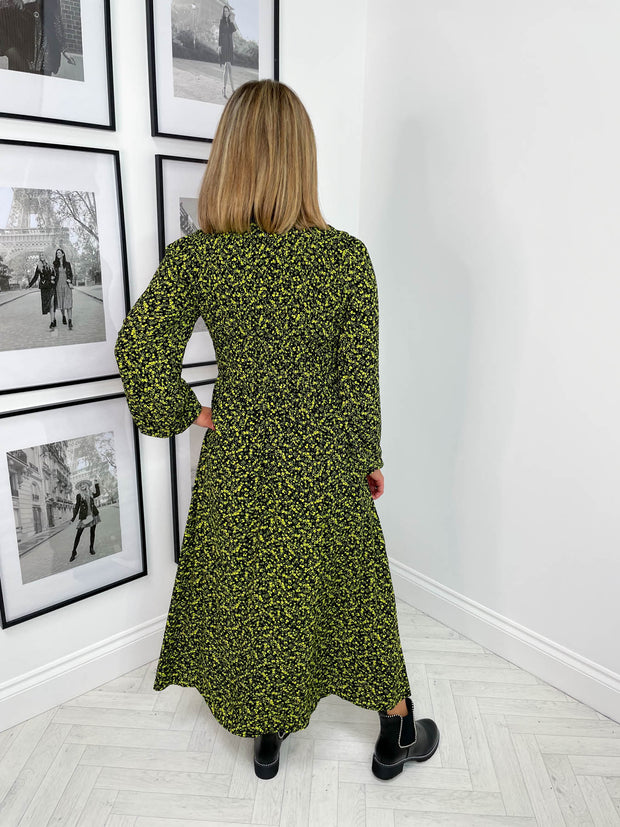 Malia Dress - Yellow Floral