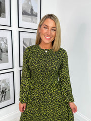 Malia Dress - Yellow Floral