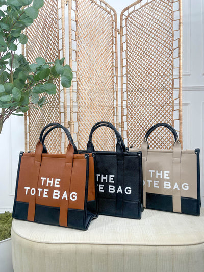 Tora Two Tone Tote Bag - 3 Colours