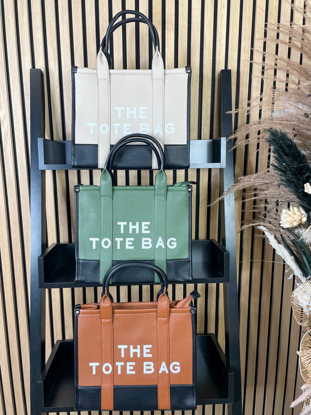 Tatiana Two Tone Tote Bag - 3 Colours