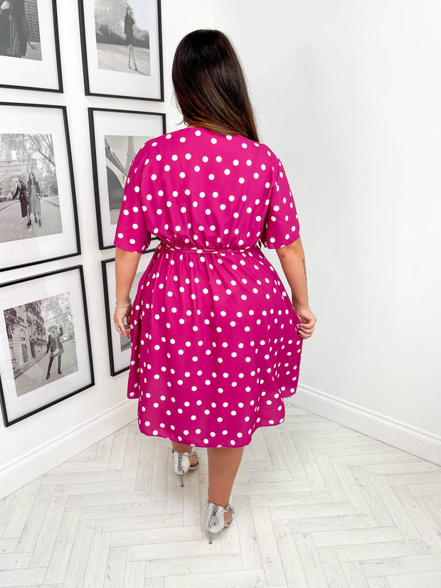 CURVE Delphine Polka Dress - 2 Colours