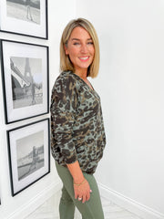 Caitlin Camo Top - 2 Colours