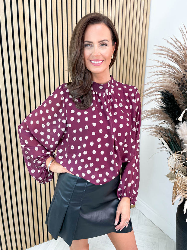 Penny Blouse - Polka Dot