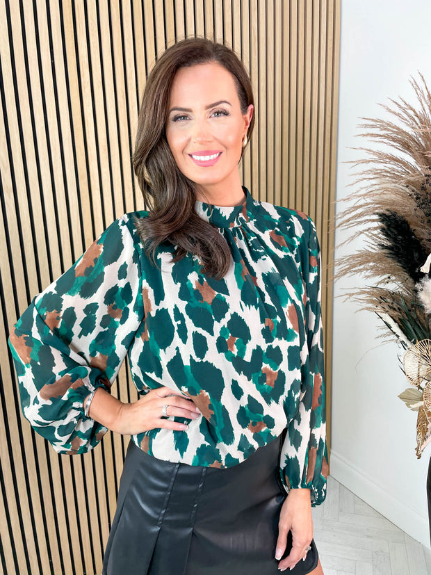 Penny Blouse - Leopard