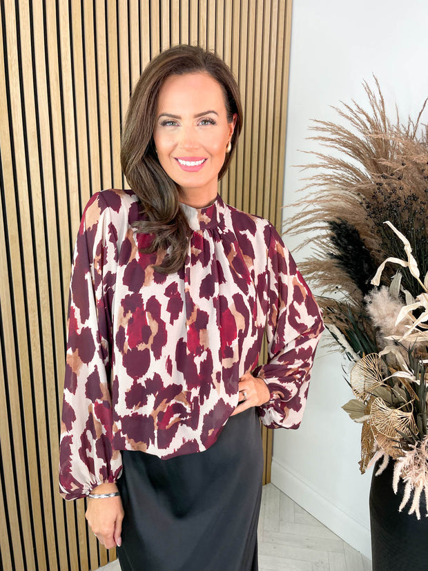 Penny Blouse - Leopard