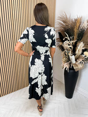 Elise Dress - Monochrome Floral