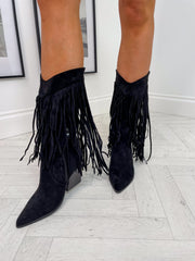 TLB Fringe Cowboy Boots - 2 Colours