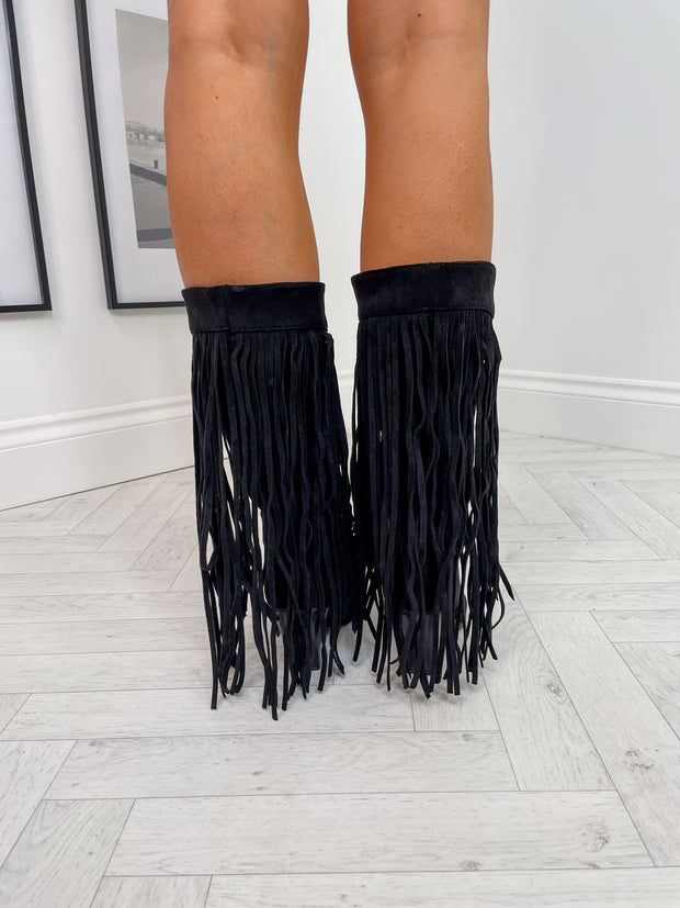 TLB Fringe Cowboy Boots - 2 Colours