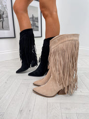 TLB Fringe Cowboy Boots - 2 Colours