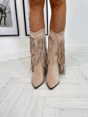 TLB Fringe Cowboy Boots - 2 Colours