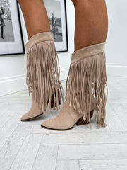 TLB Fringe Cowboy Boots - 2 Colours