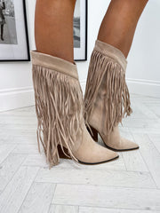 TLB Fringe Cowboy Boots - 2 Colours