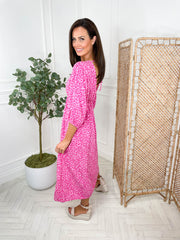 Dottie Dress - Pink Leopard