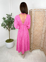 Dottie Dress - Pink Leopard