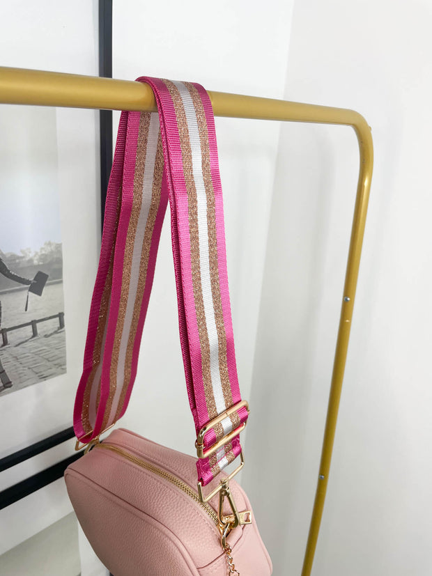 Stripe Mix & Match Bag Strap Gold Hardware - 6 Colours