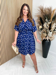 CURVE Delphine Polka Dress - 2 Colours